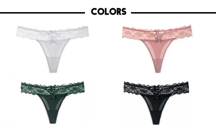 2025 Women Sexy Lace Panties Low-Waist Briefs Thongs Female Underwear G String