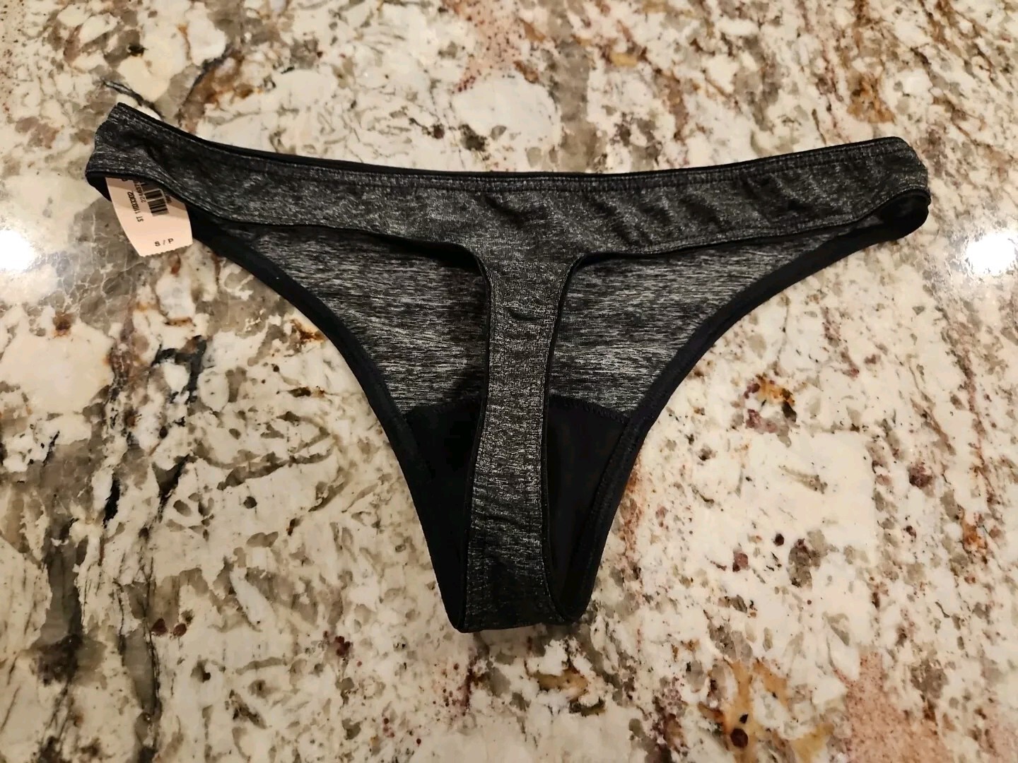 TRUE VINTAGE VICTORIA’S SECRET SMALL CHARCOAL EVERYDAY PERFECT THONG PANTY
