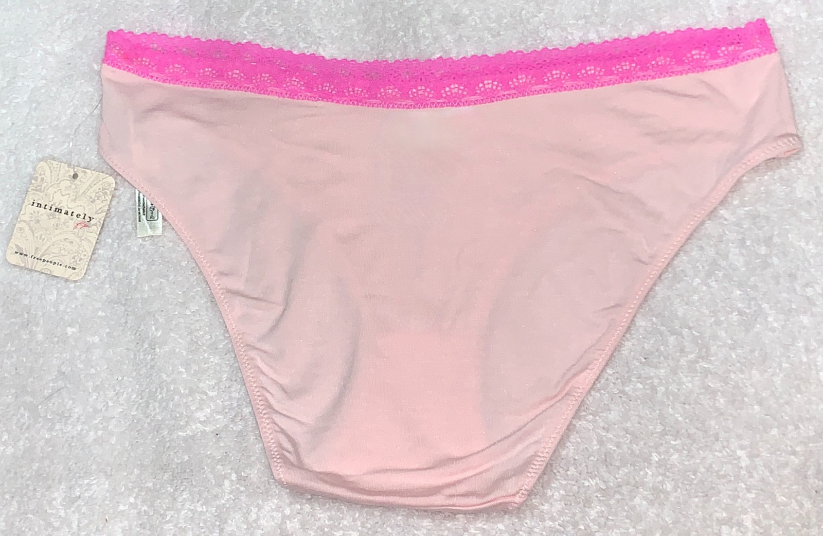 INTIMATELY FREE PEOPLE Care FP Sustainable Pink Bikini Panty Womens S 5 M 6 L 7