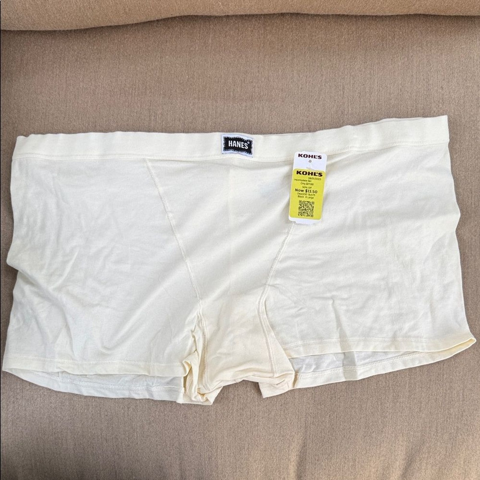 Harper & Ivy Hanes Underwear Wm Extra Large 8 Boxer Boyshort Panties 2 pairs