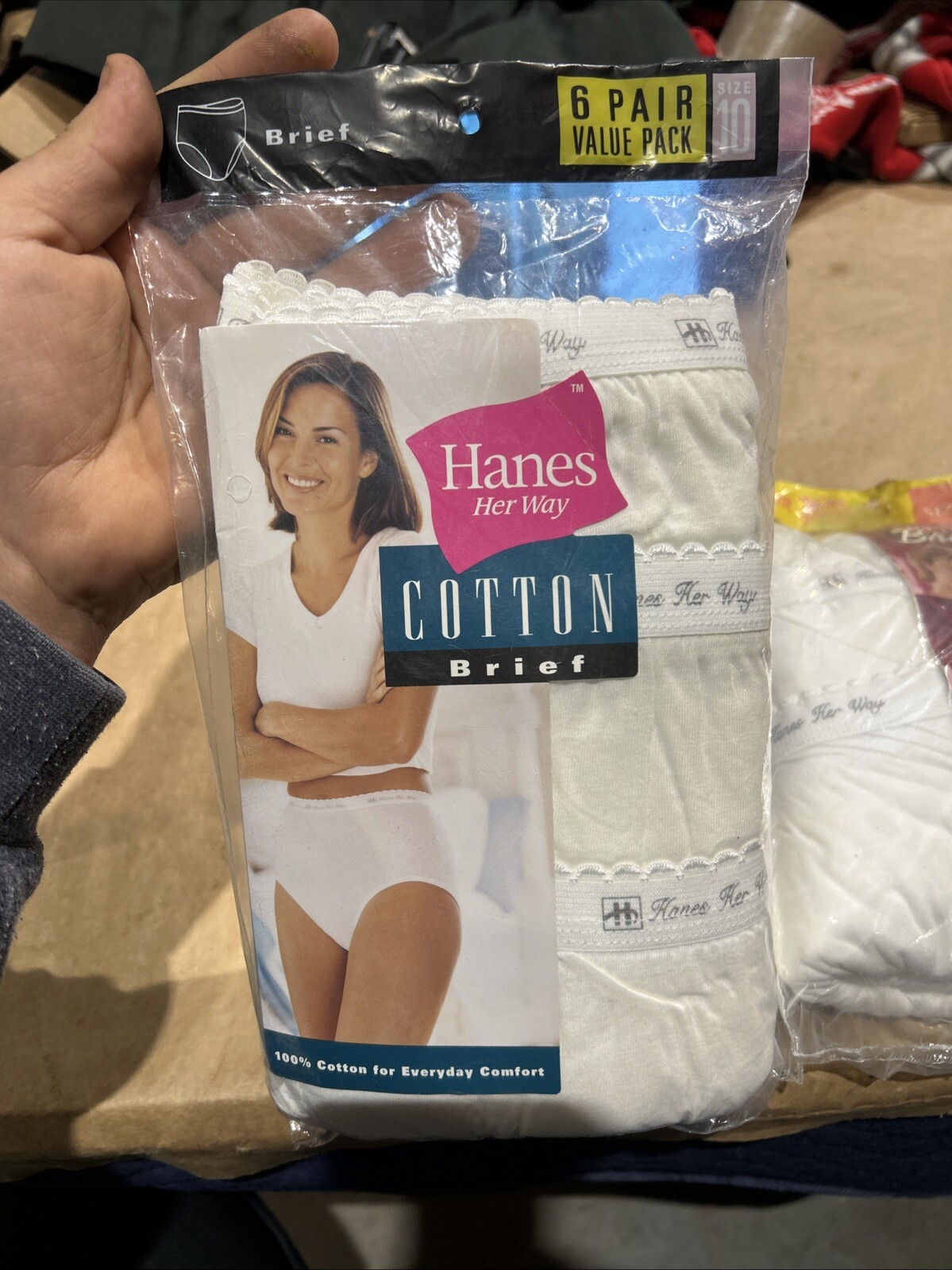 New Vintage 1999 Hanes Her Way Women’s 100% White Cotton Briefs 15 Pair Size 10