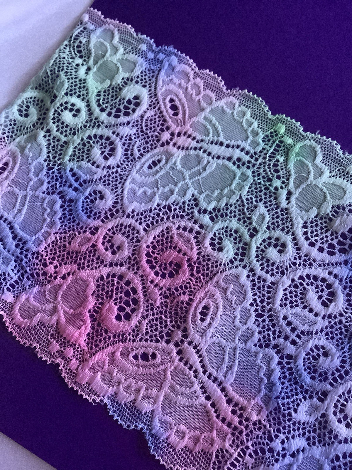 Women’s Gradient Butterfly Cheeky Panties Multicolor Lace Floral Bow 7pk Large