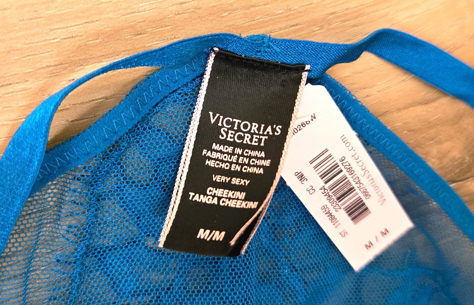 NWT Vintage Victoria’s Secret Very Sexy Mesh Lace Strappy Cheekini Panties M