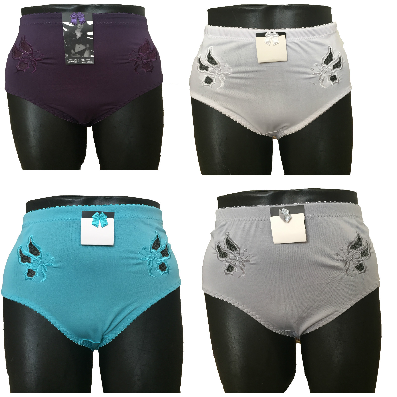 LADIES COTTON KNICKERS FULL BRIEFS WOMENS COMFORT LACE UNDERWEAR SIZES 14-32