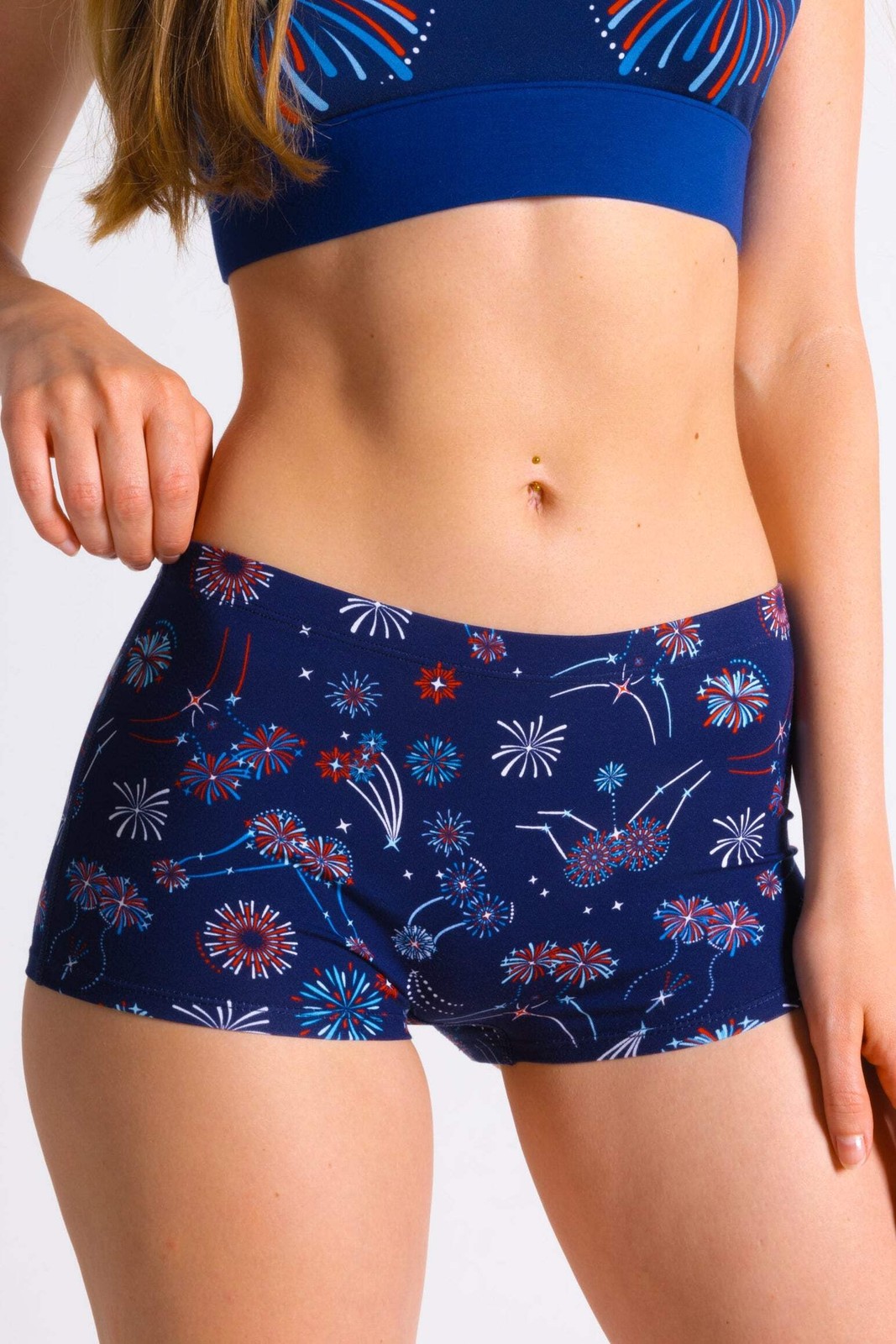 Shinesty “The Pyrotecnips” Naughty Fireworks Modal Boyshort Underwear