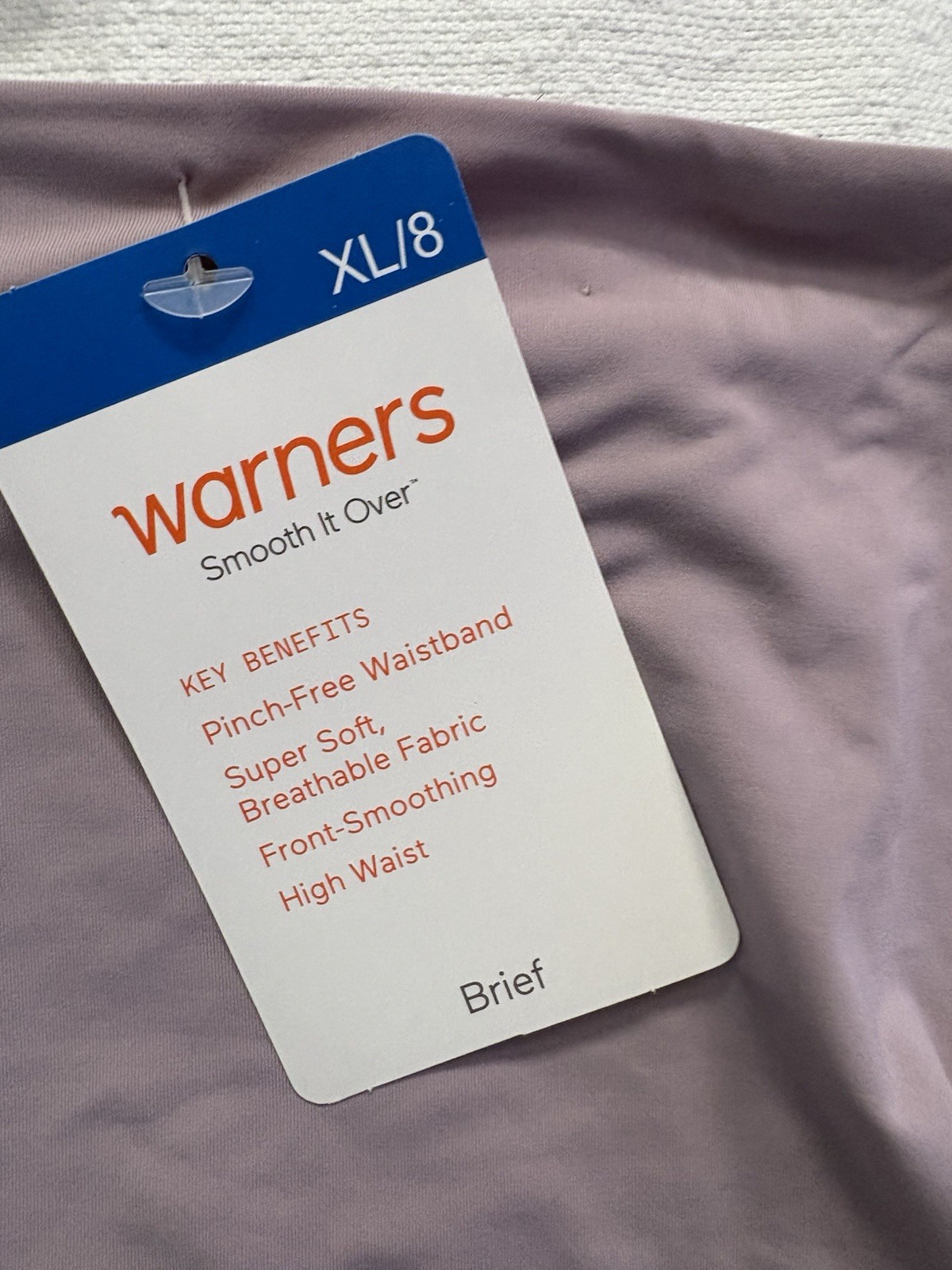 NEW Warners Smooth It Over Soft Pinch-Free Waistband Hi-cut Panty XLarge 2 Pair
