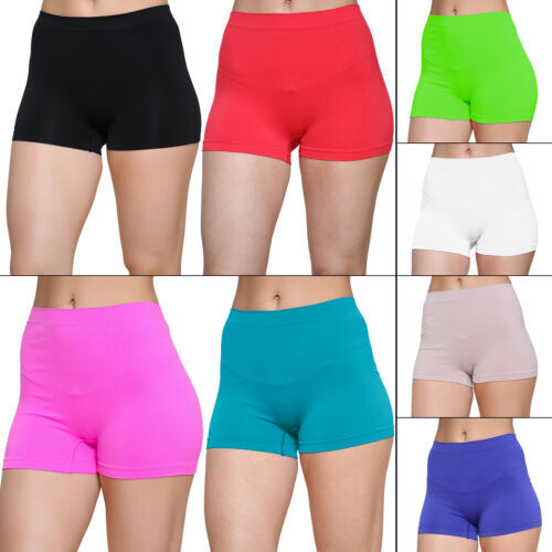 Premium Stretch Nylon Ladies Women Girls Boxer Shorts Hot Shorts Pants