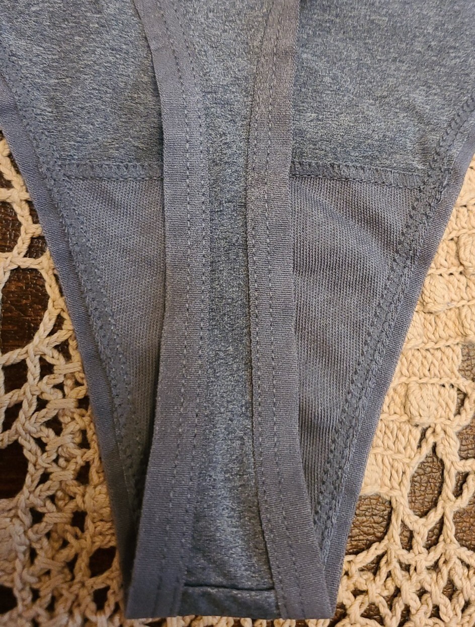 XL/8 Maidenform Logo SPORT Thong Panty Charcoal Heather DMMSMT – NWT