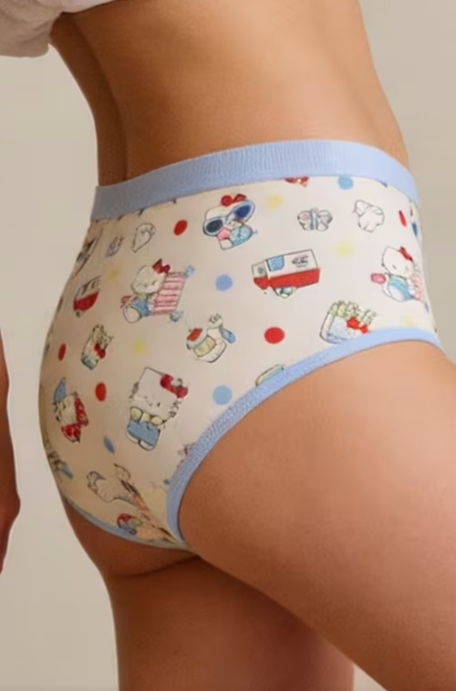 Sanrio Hello Kitty Women’s Sexy Cartoon Pattern Triangle Brief Panty Large