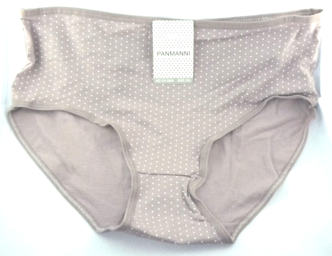 Ladies Bikini Briefs 3 Pack, Cotton, 3XL