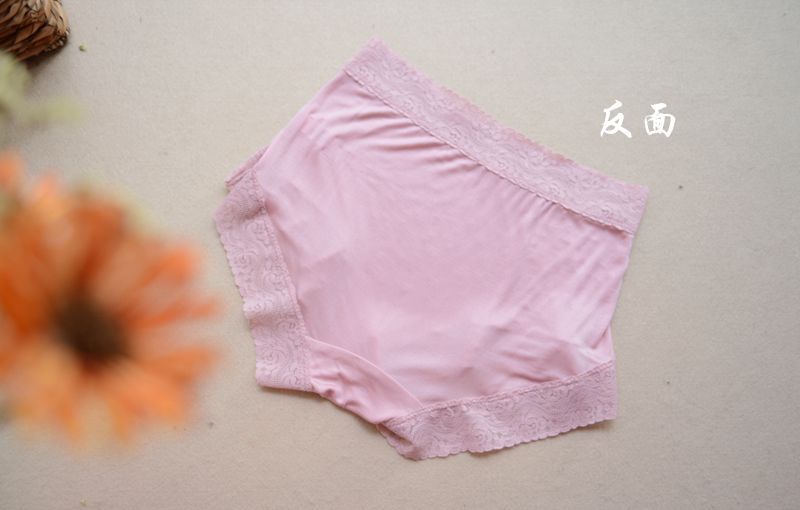 7 Pairs Women 100%Silk Double Knitted Waist Briefs Panties Underwear Bikini Lace