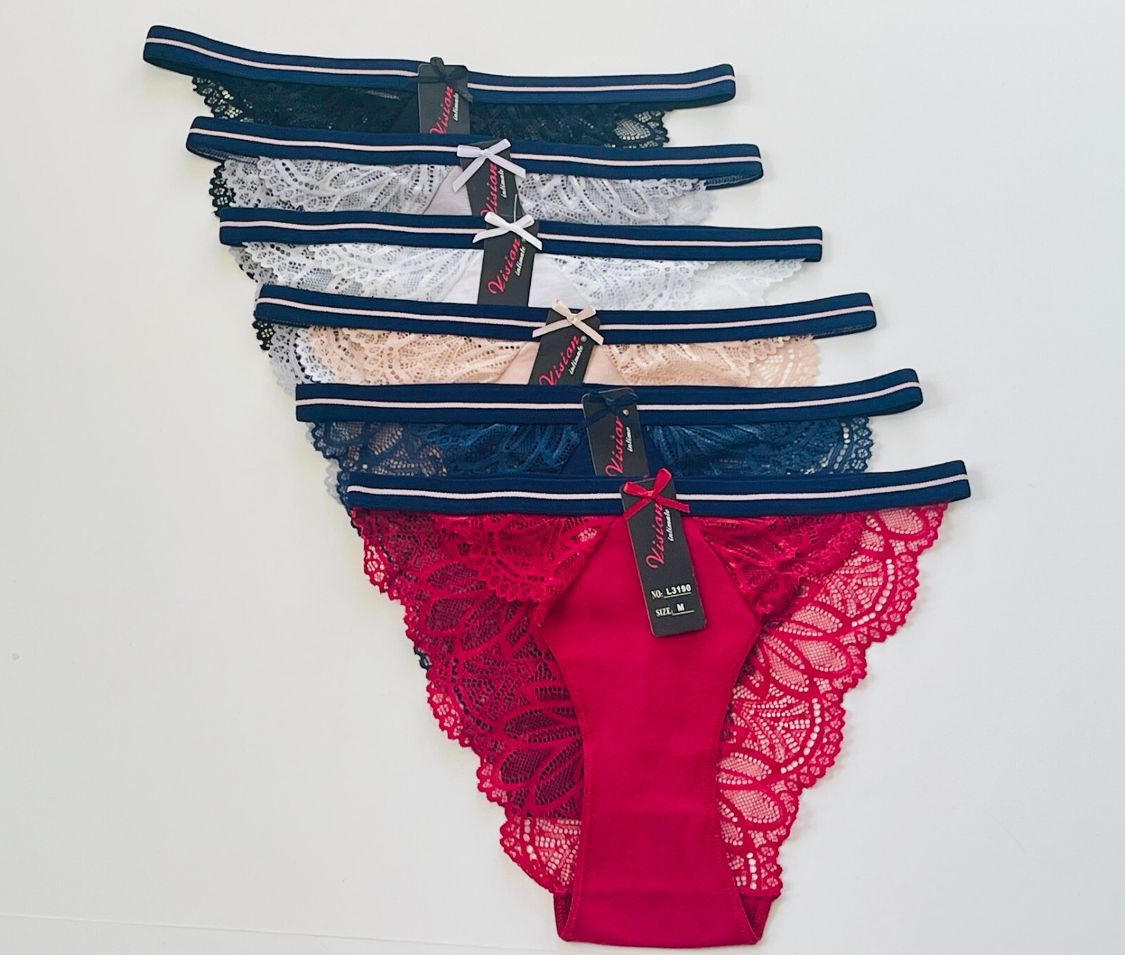 Lot 6/12 Women Sexy Lace Panties Knickers Lingerie Seamless Underwear Briefs 319