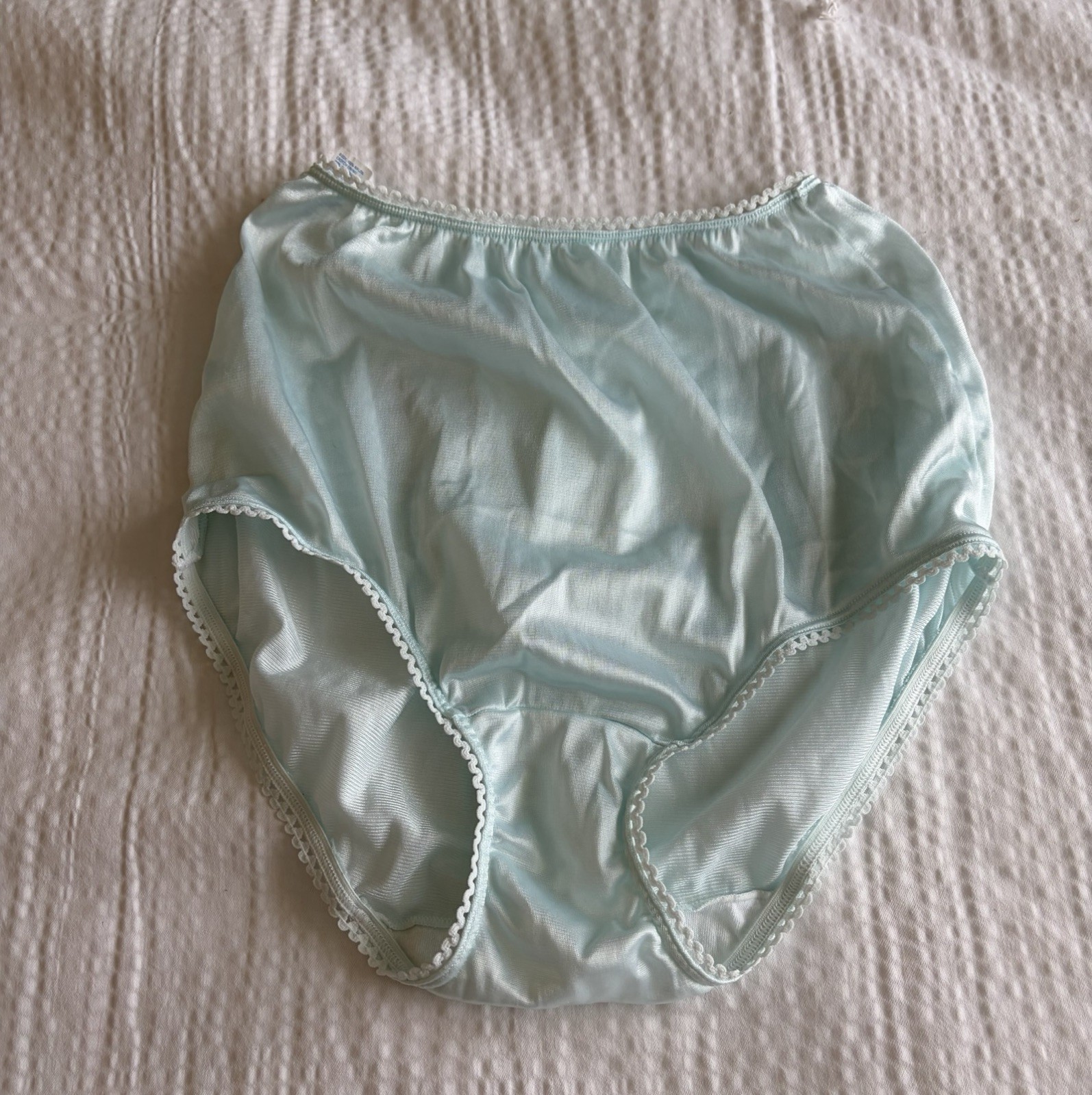 Vintage Warner’s Perfect Measure Nylon Panties Briefs Size Small Aqua New Granny