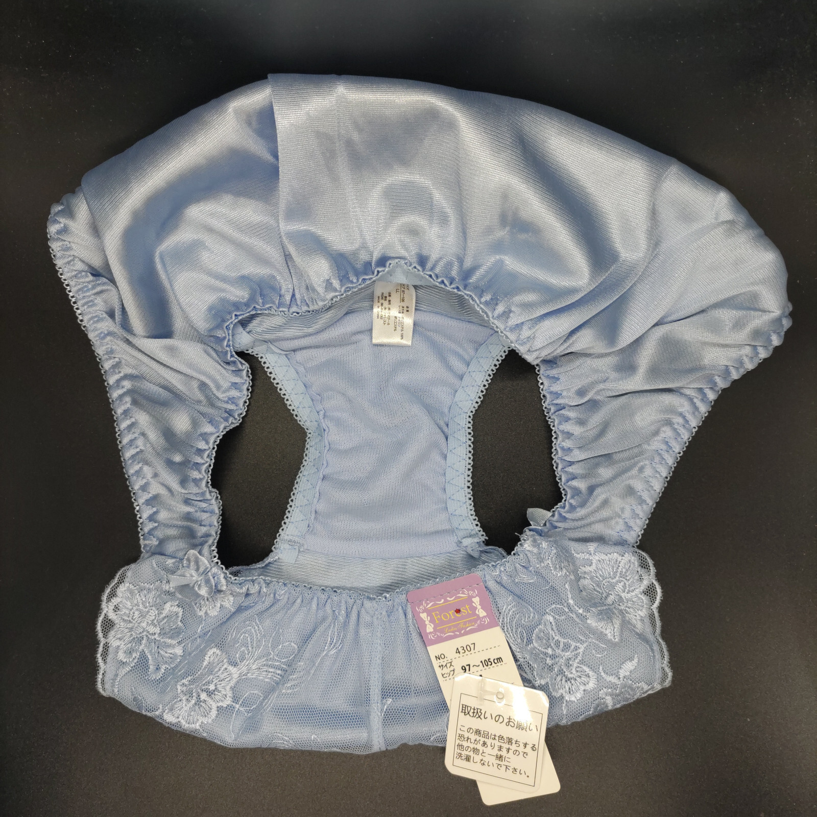 US SIZE L SHINY NYLON TRICOT PANTIES from Japan