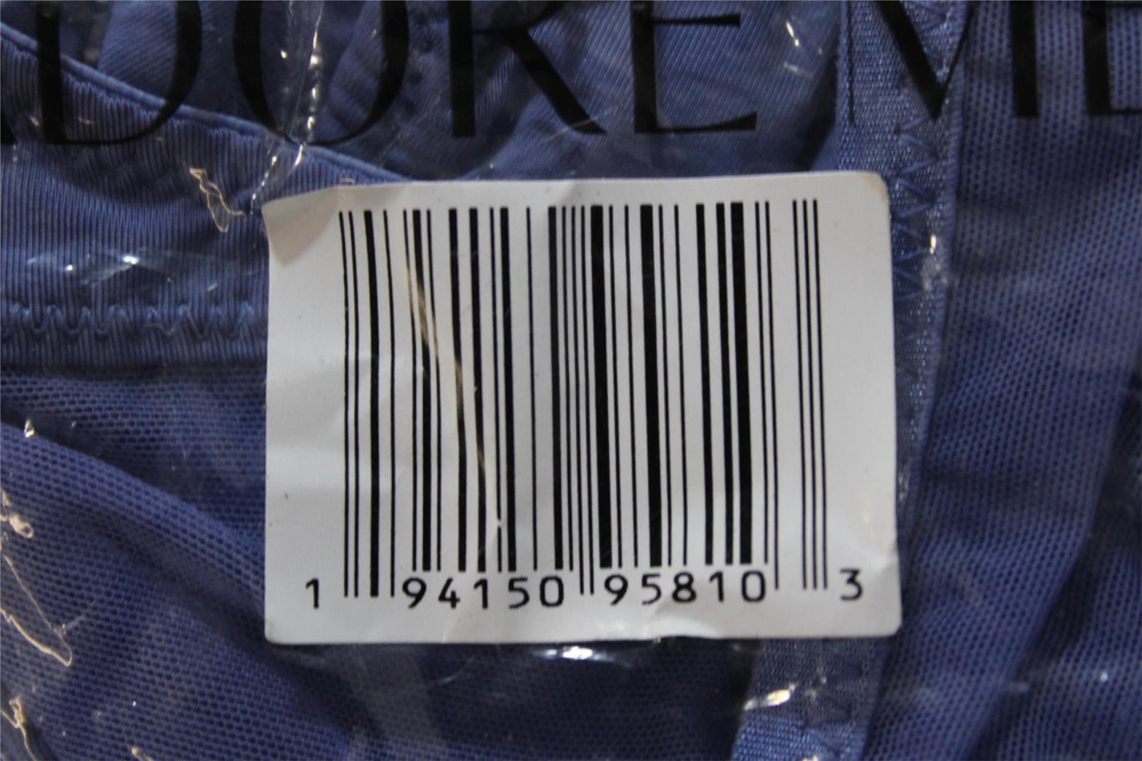Adore Me Women’s Elora Thong Panties CG2 Bleached Denim Blue Size XL NWT