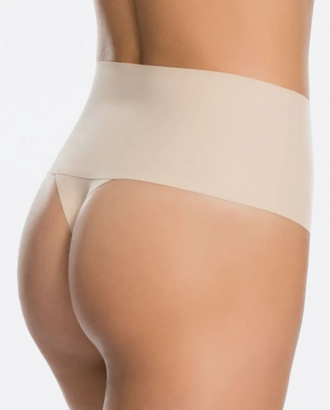 Spanx Supersmooth Undie-dectable Thong Sz XS Nude Beige Underwear Style SP0115