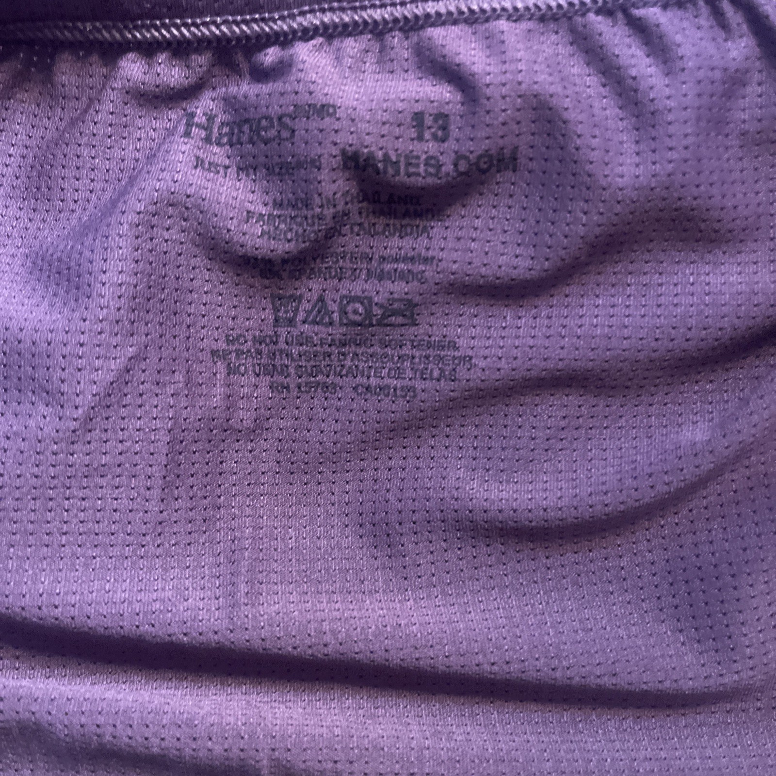 JMS Hanes Bikini Panty Sissy Mesh Underwear Maroon Purple Plus 6X Size 13