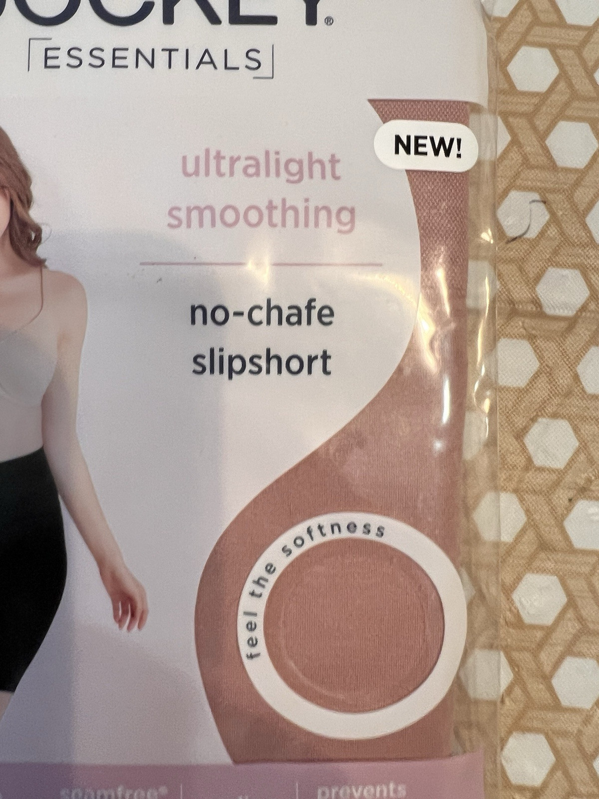 Jockey Essentials Seamfree Smoothing No-Chafe Slipshort Light Size 4XL Women