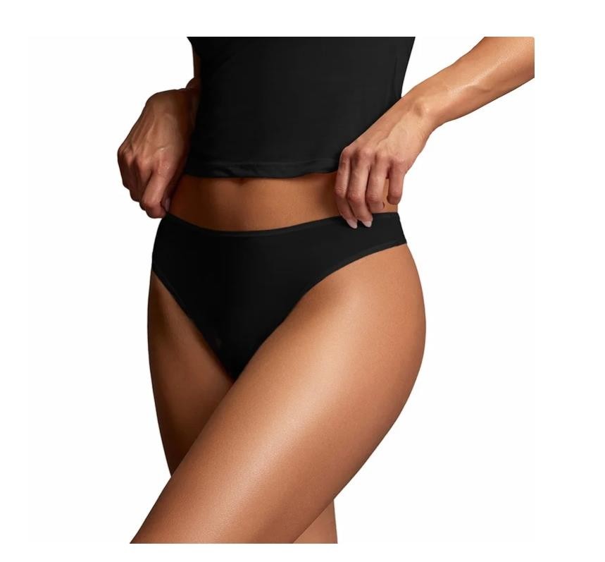 Frank and Oak Womens Panties Thong 8-Pack Black Beige Gray Silver Pink White