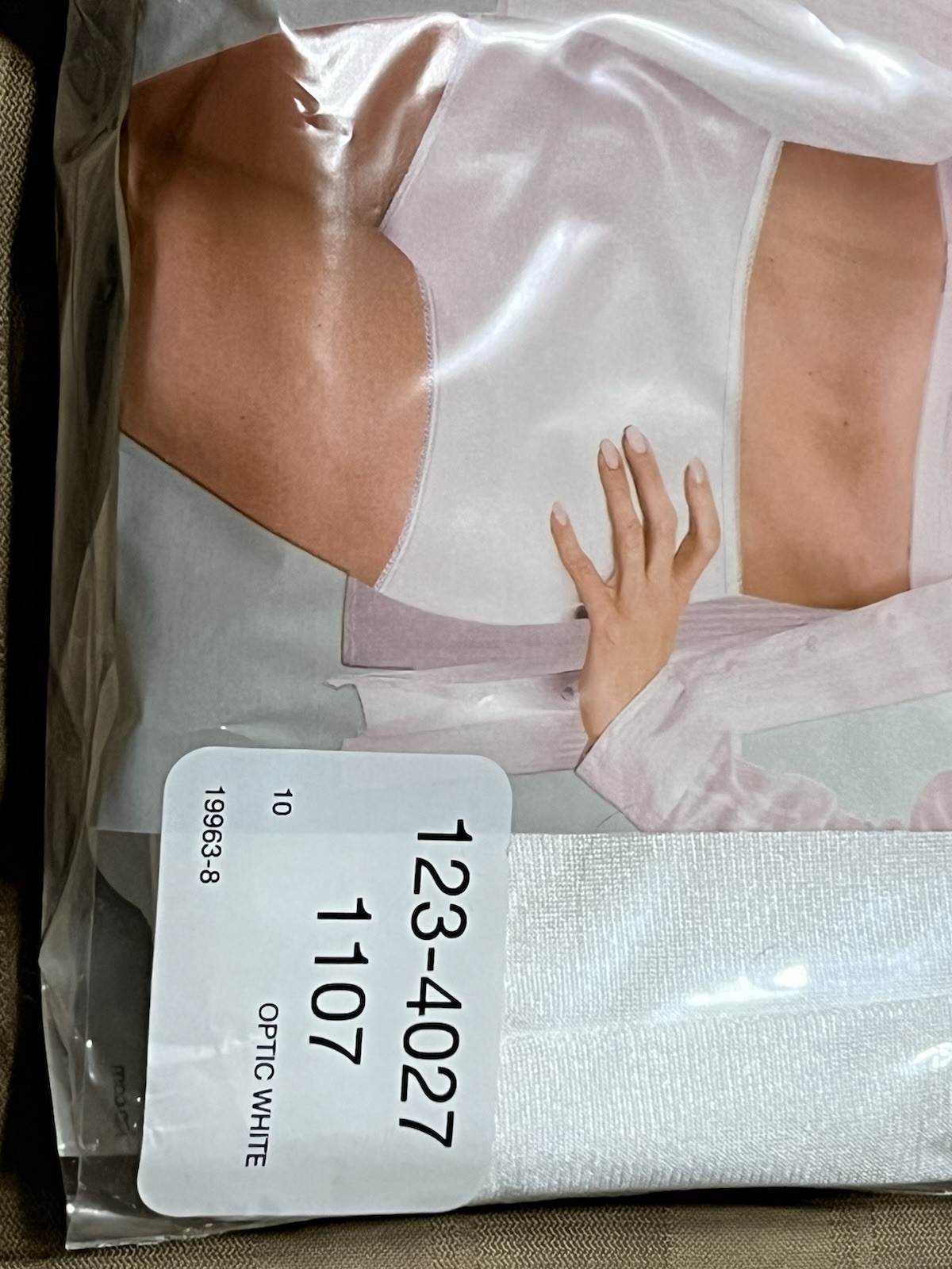 Underscore Nylon Briefs Panties Women 10 VTG NOS Granny Underwear 3-Pack White