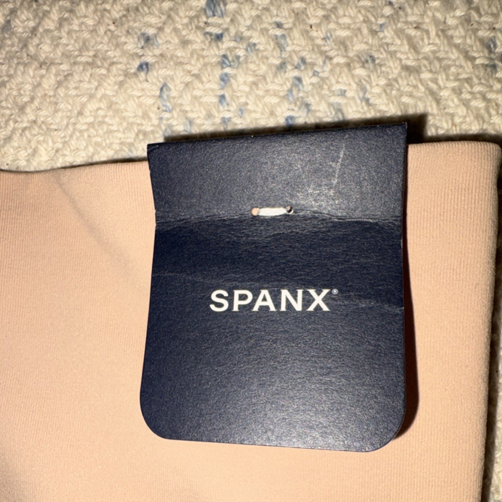 SPANX Ecocare Thong Panties Seamless Breathable M Beige 40048R
