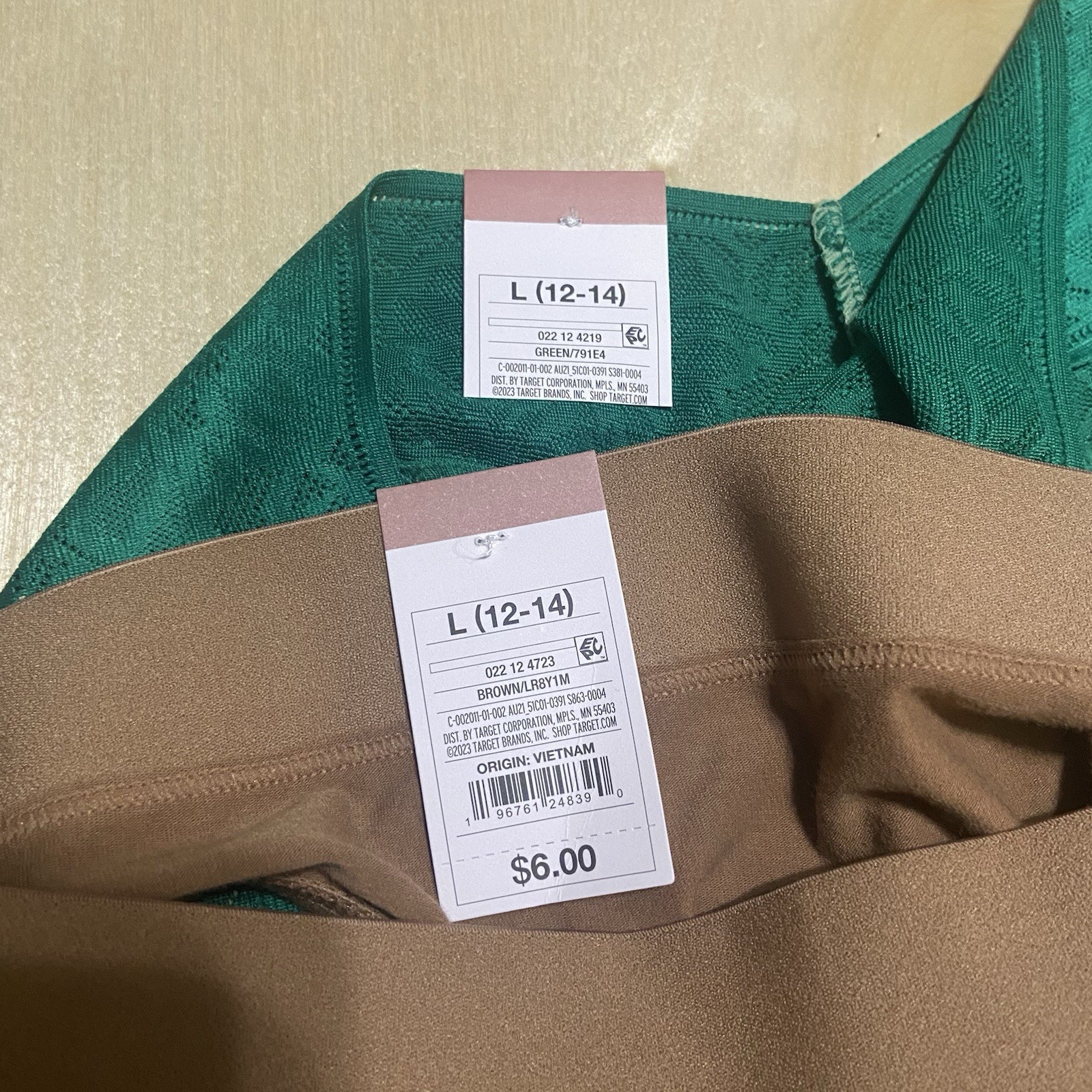 Auden Women’s Size Large (12-14) Cotton Blend Soft Thong Panties 2 Pack