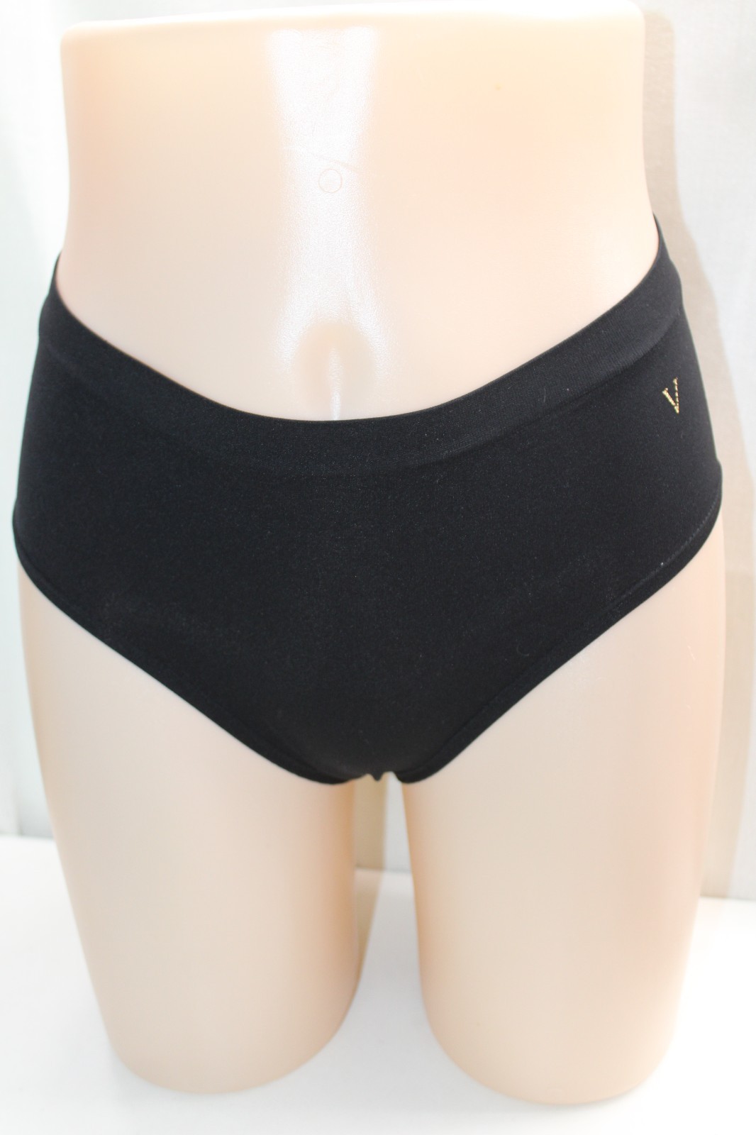 Victoria’s Secret hi-cut brief panties black cotton elastane M