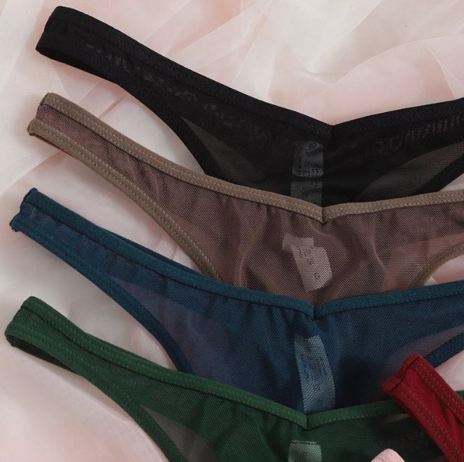 1/5 Pack Lot Womens Sheer G-string Panties Thongs See Through Briefs Underwear