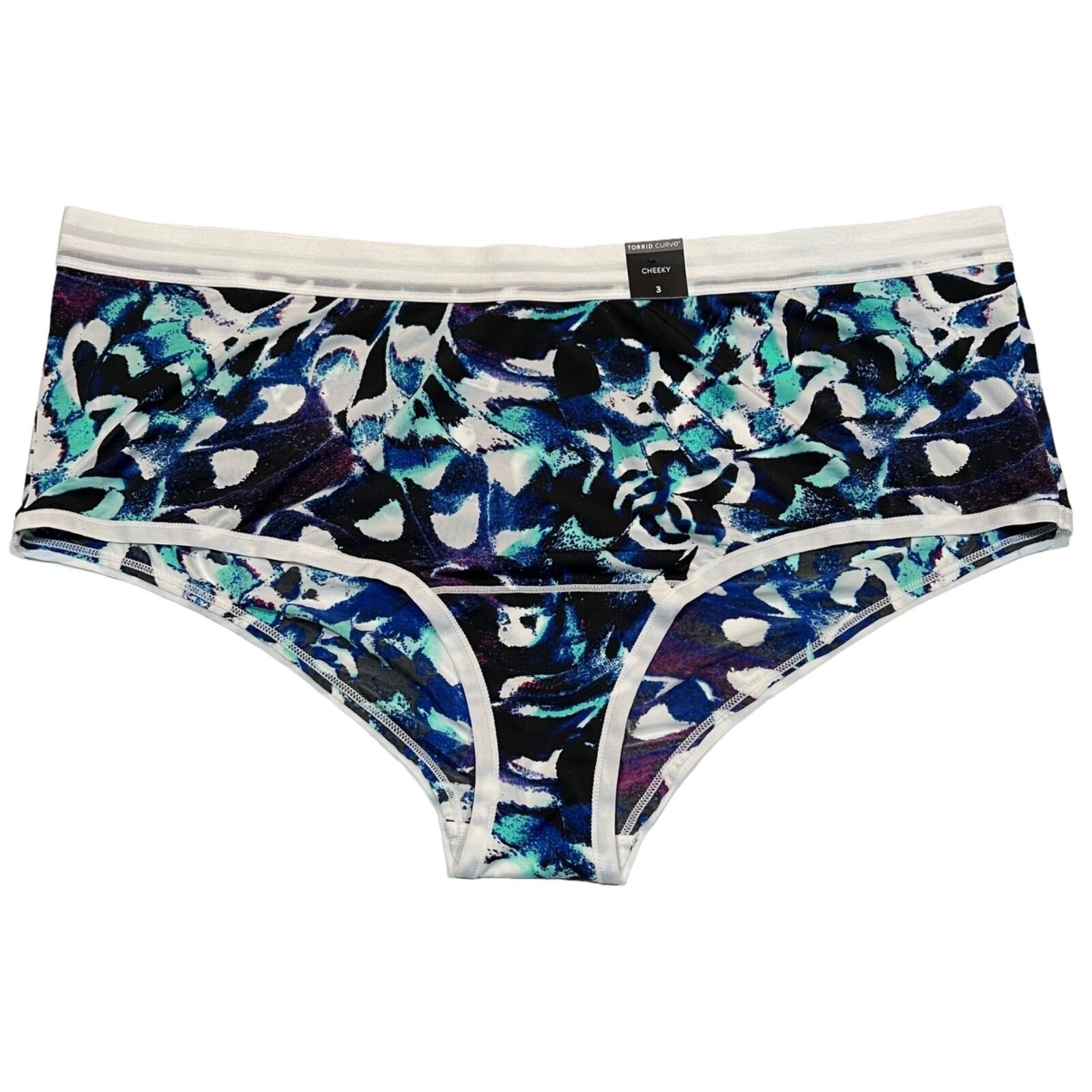 NWT TORRID Cheeky Pantie Sz 0X-1X-2X-3X-4X-5X Silky White Blue Purple Black