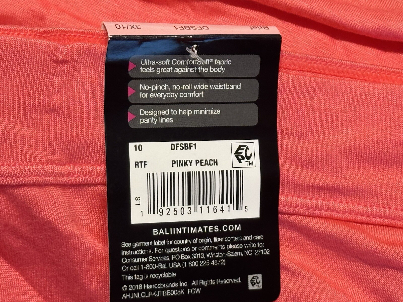 NWT 3 Pairs Bali Comfort Revolution Brief Panties Size 8 9 DFSBF1