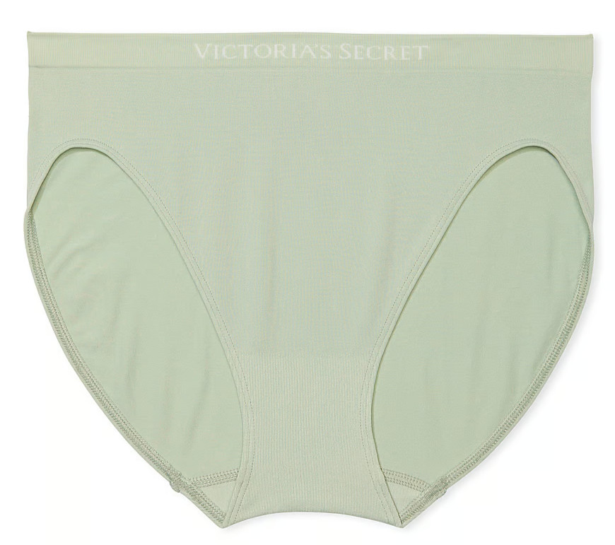 M T Green SEAMLESS NO SHOW FULLCOVER Victorias Secret High-Leg Waist Brief Panty