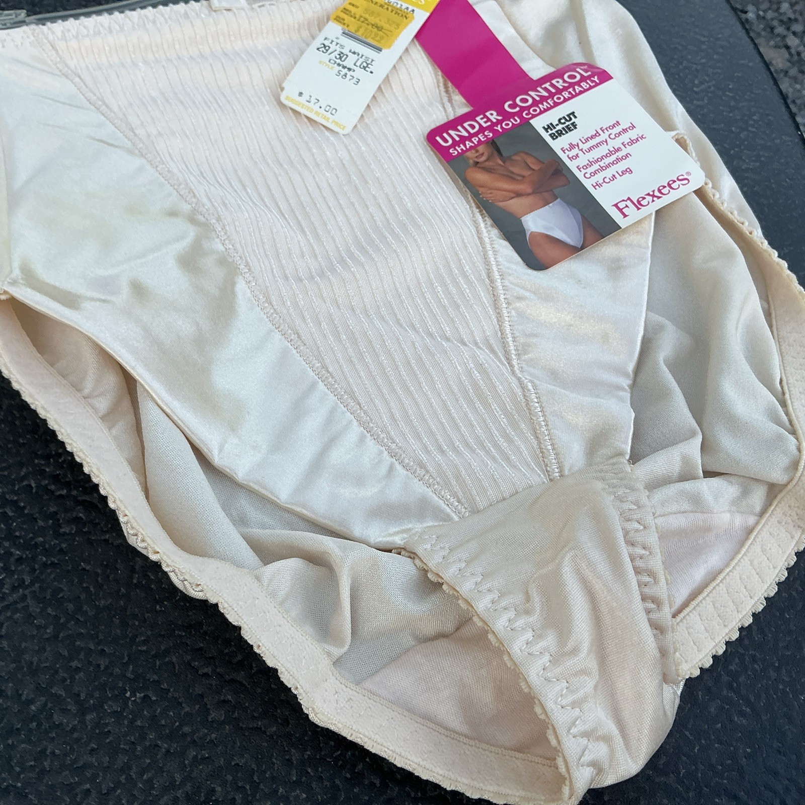 Vtg. Flexees 5863 Sz. L Under Control Hi-Cut Brief Hi-cut Leg NEW NWT NOS A41