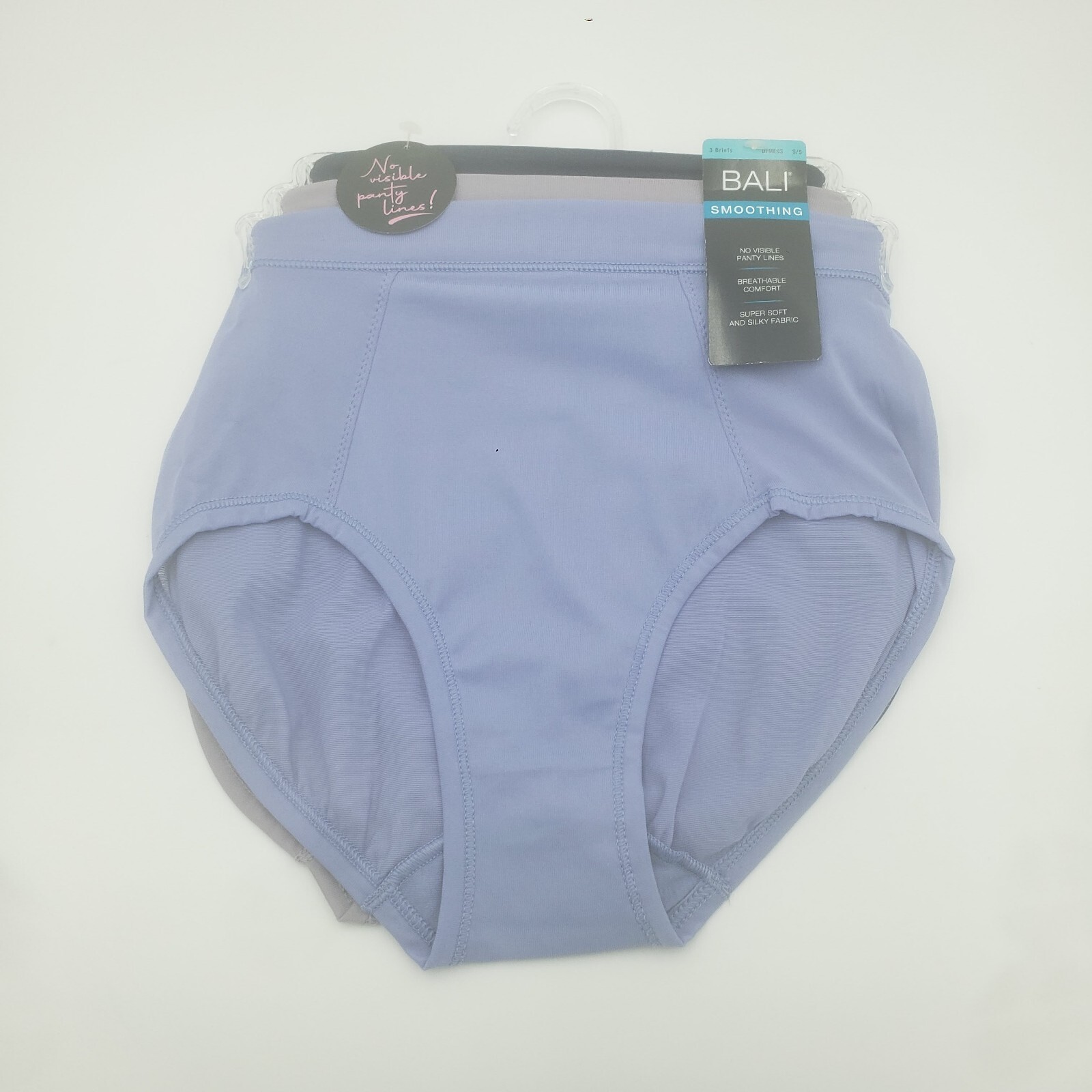 Bali Women’s Smoothing Brief Panty 3-Pair DFMEB3 S/5 Nylon New
