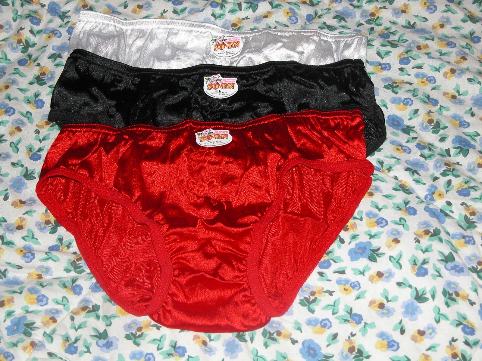 12 NYLON BIKINI PANTIES NWT LARGE