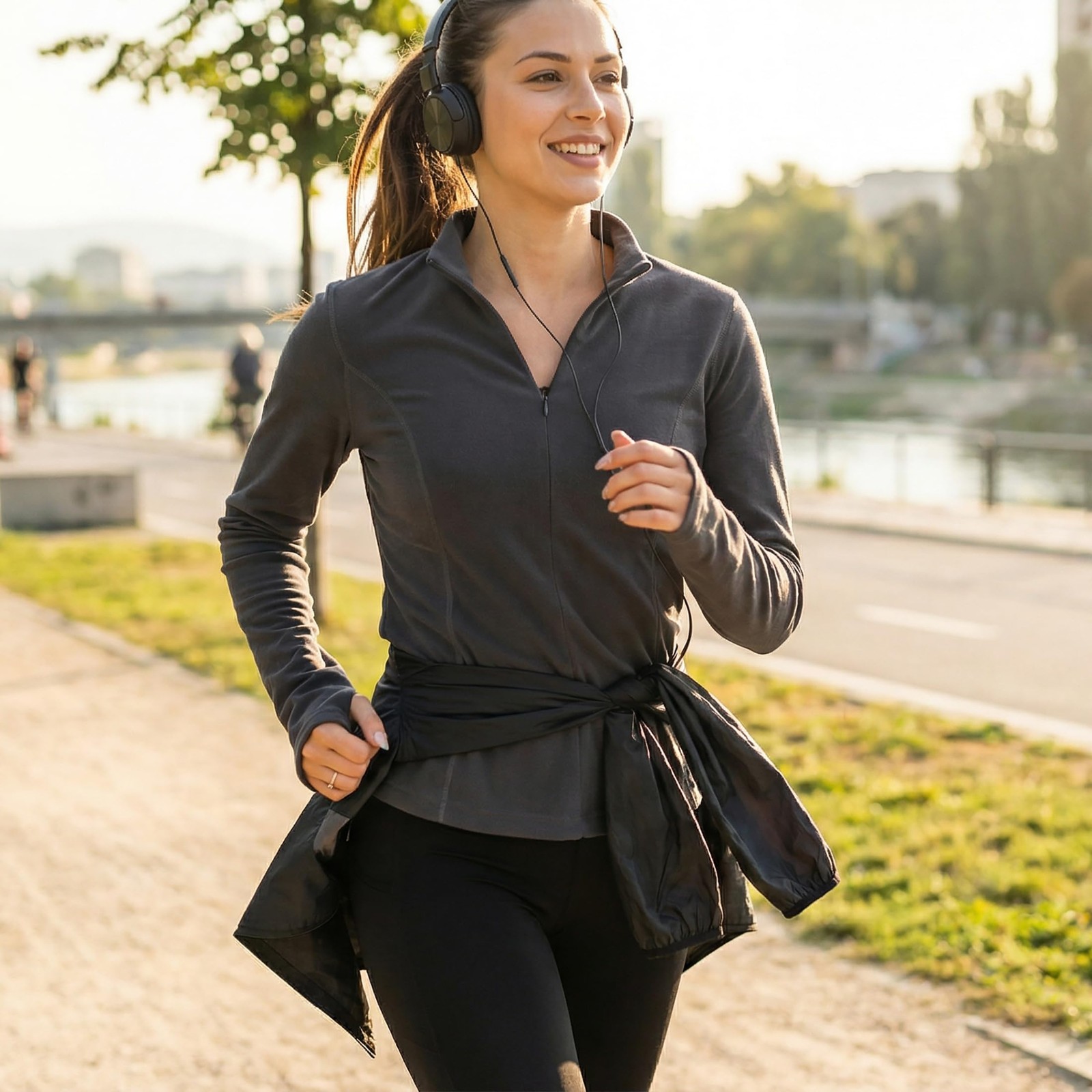 Women’s Thermal Fleece Lined Long Sleeve Slim Fit Base Layer for Active Pursuits