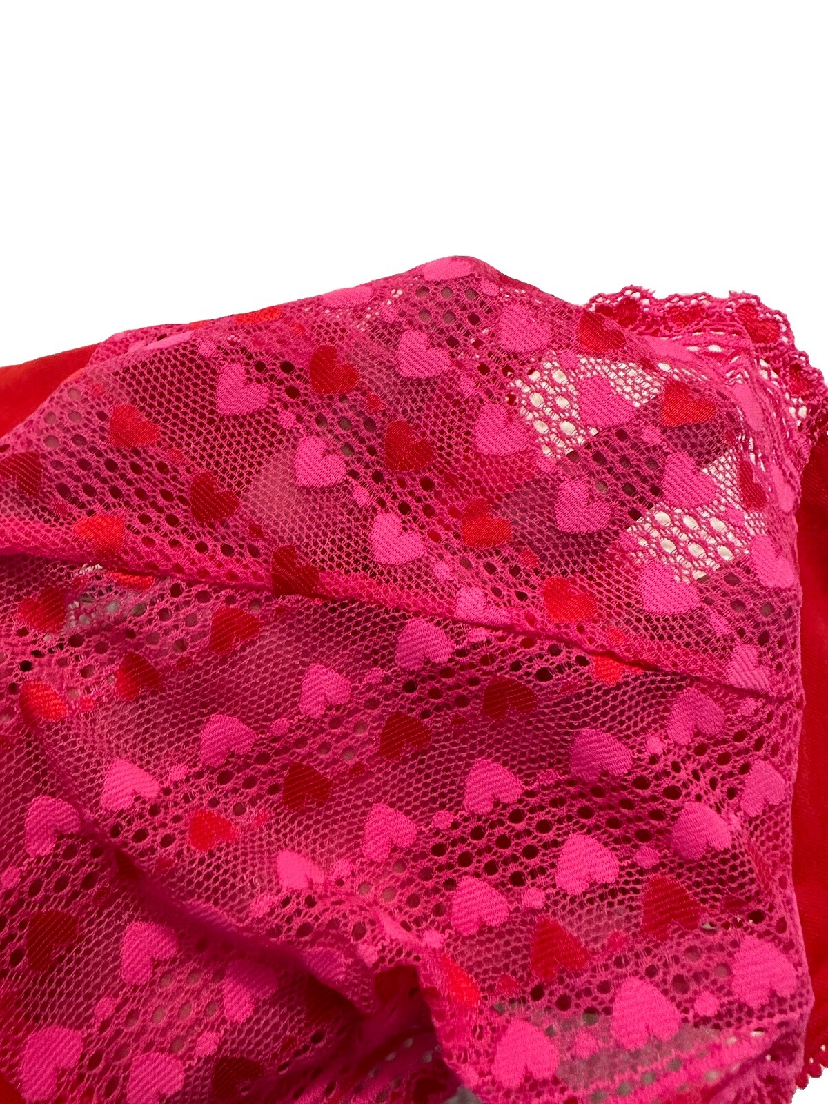 Victoria’s Secret Bikini Pink Red Heart Panty Small NWT