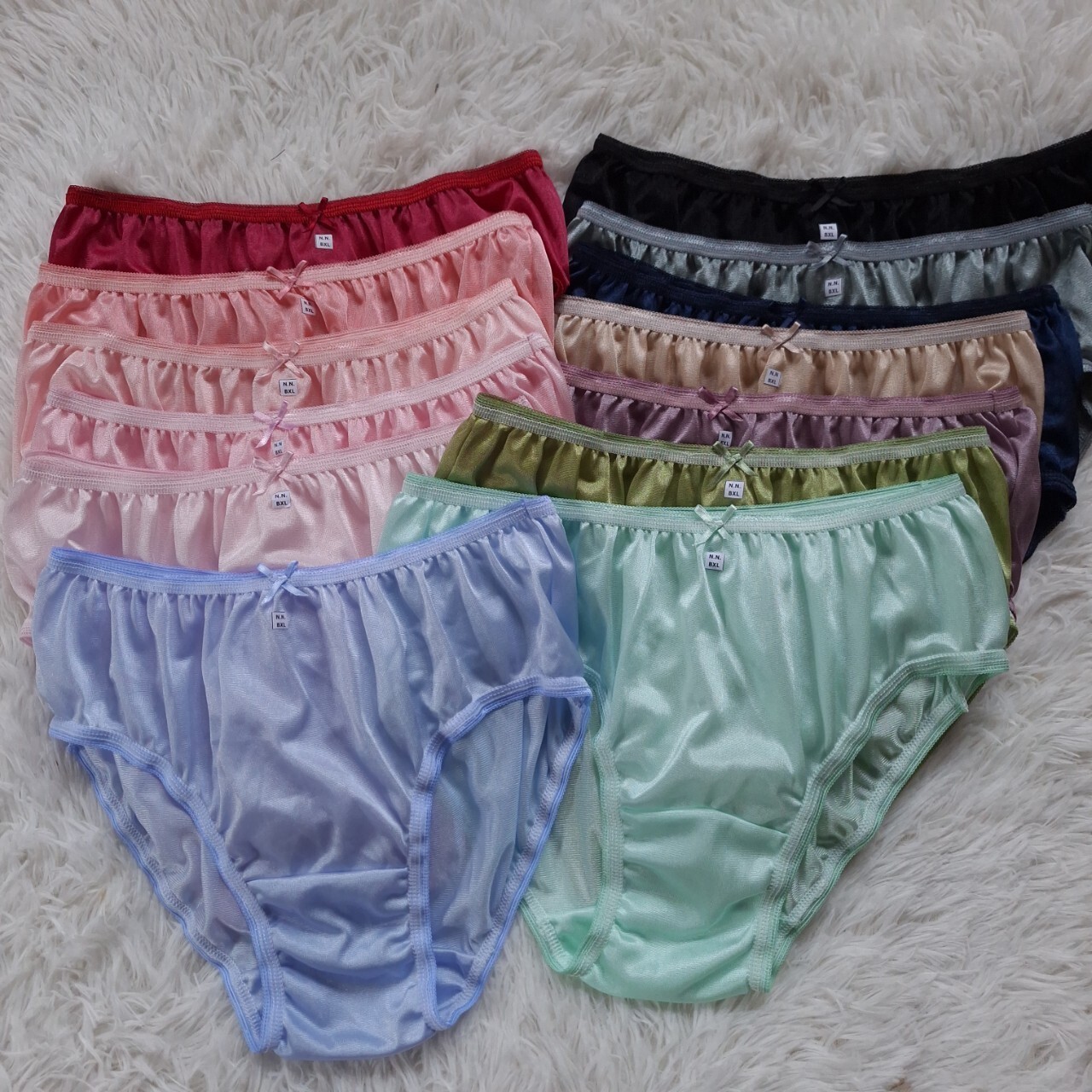 26pc Bikini Women Underwear Nylon Silky Soft Panties Smooth Briefs Hip 38″-42″XL