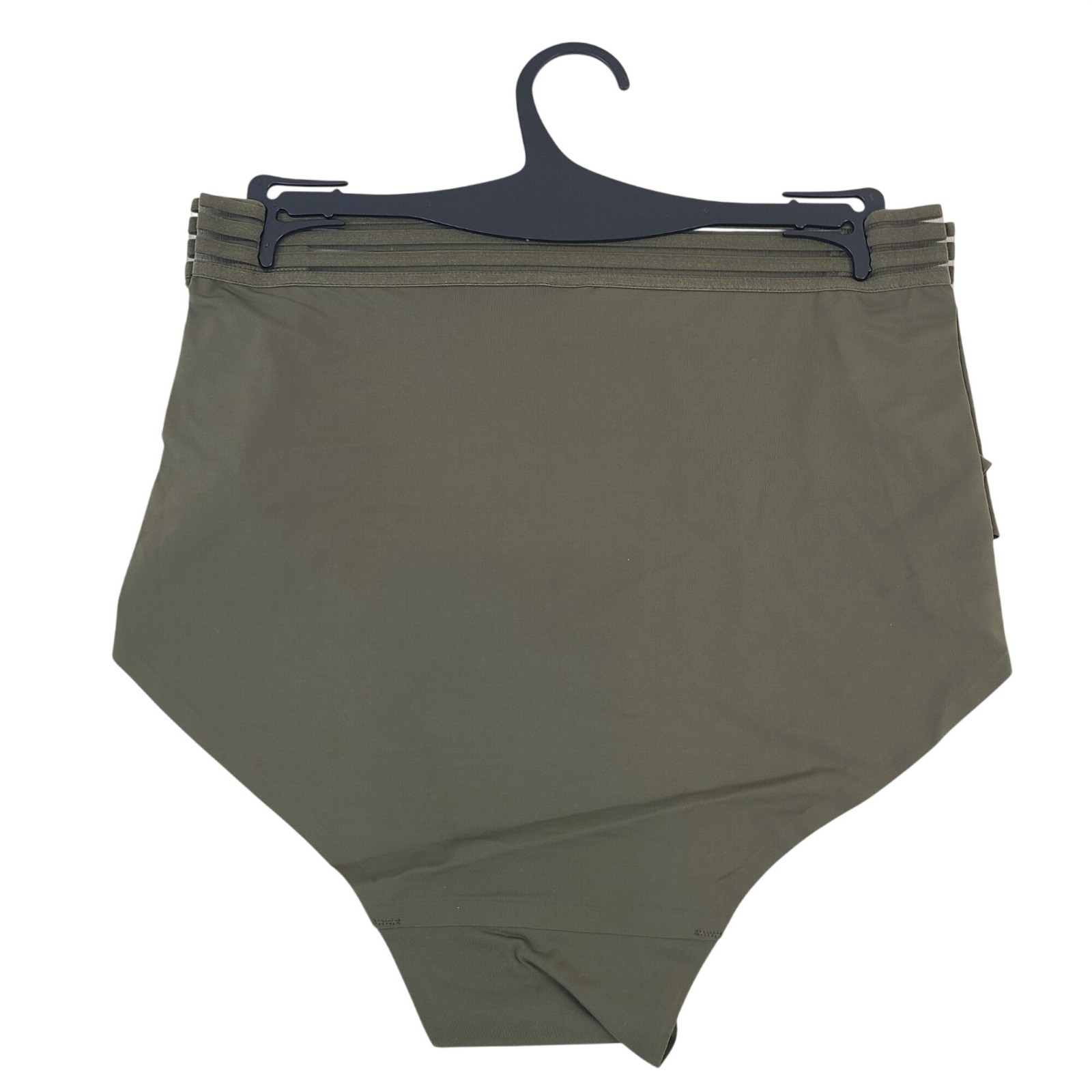 Ashley Stewart Plus Size 26/28 Olive Brief Panties High Waist Seamless Style