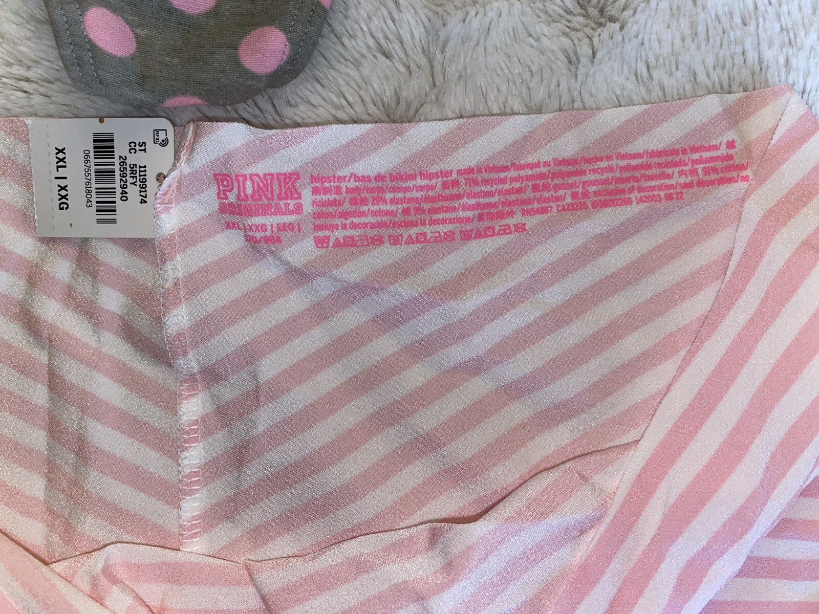 VS PINK “THE ORIGINALS” PANTIES PANTY BUNDLE SET HIPSTER BOYSHORT THONG HTF XXL