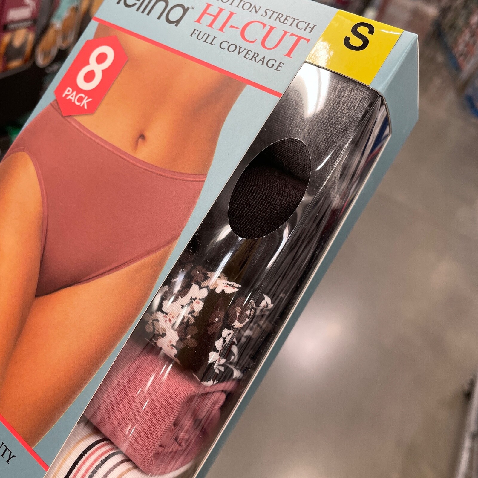 NIB Felina Hi-Cut 8-Pack Ultra-Soft Cotton Stretch w/Modal Briefs Small $80