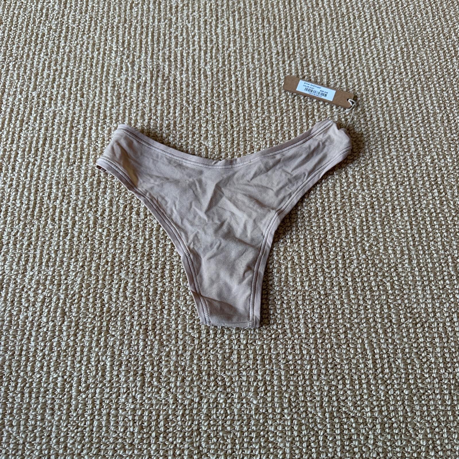 Skims Clay Dipped Thong, Size XXS NWT