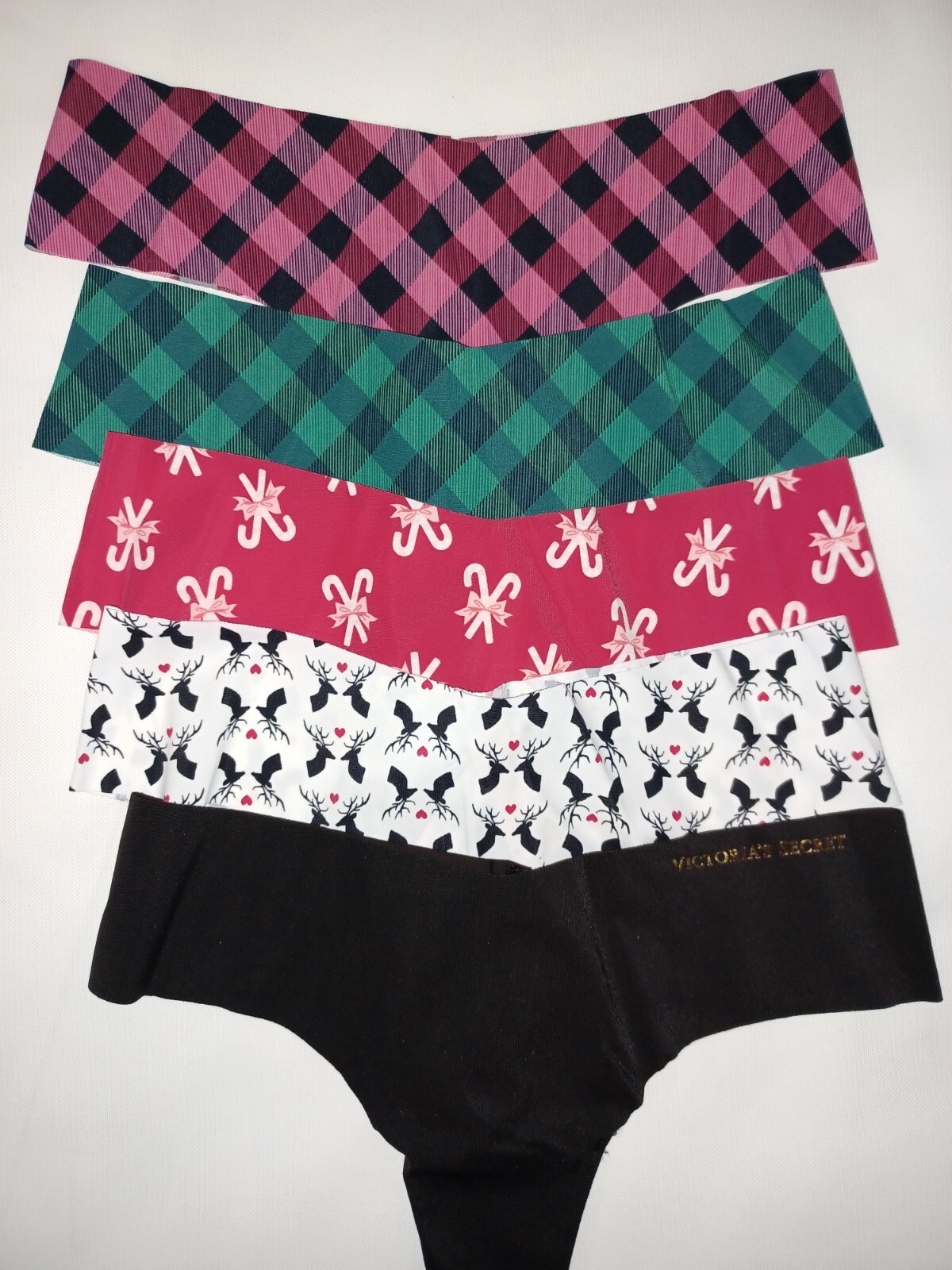 Victoria Secret SEXY illusions No Show 5 pack Thong Panty S M L seamless