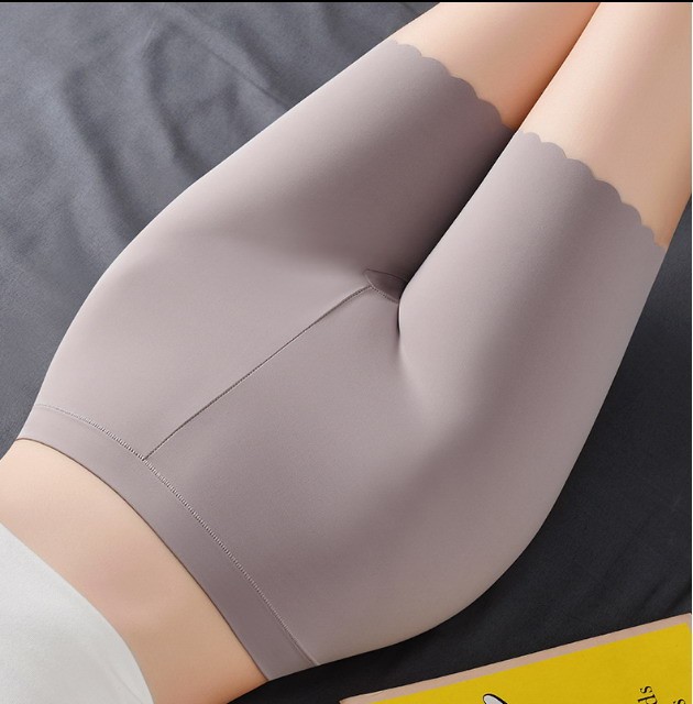 Women Legging High Waist Ice silk Solid Plus size Safety Underpants 92161