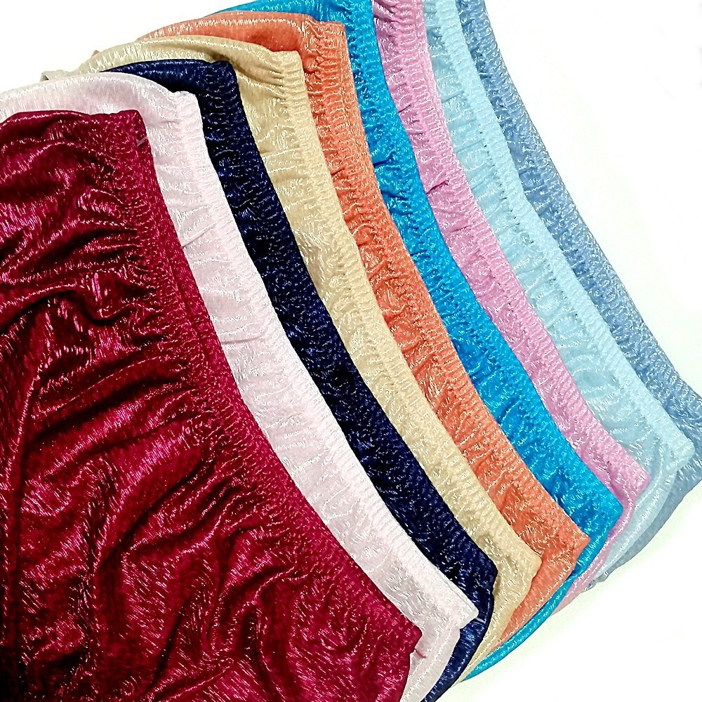 6 pcs Vintage High Cut Shiny Nylon Panties Sheer Retro Style Briefs hip 42-46″