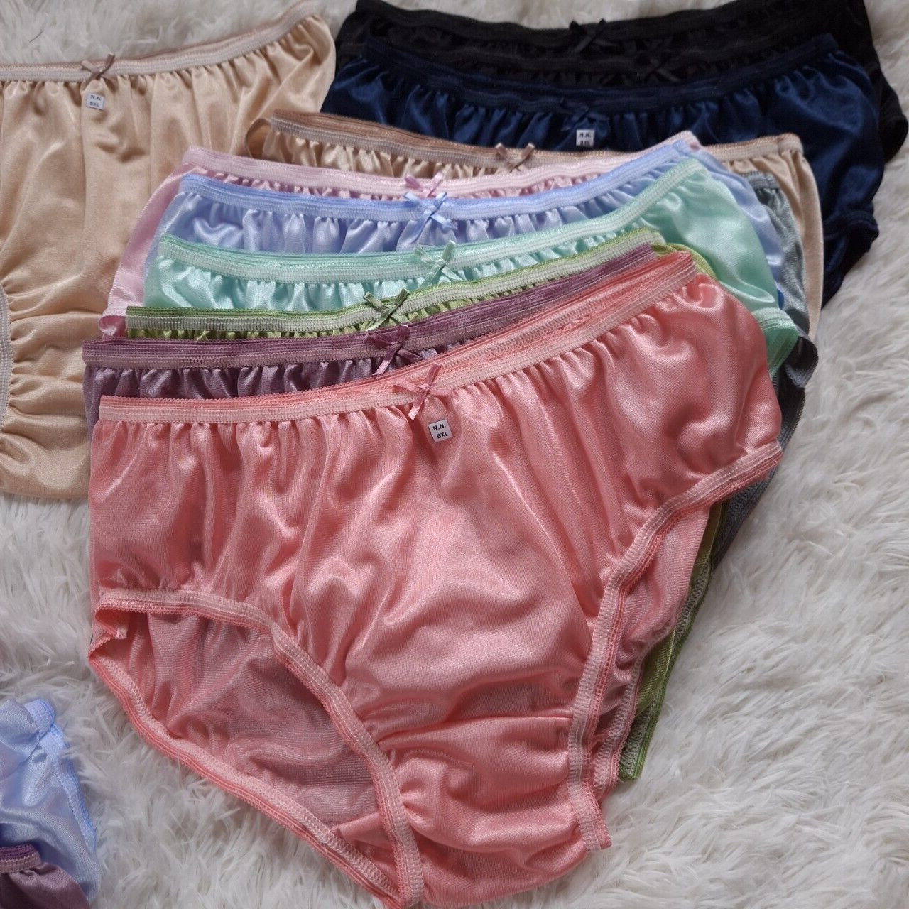 26pc Bikini Women Underwear Nylon Silky Soft Panties Smooth Briefs Hip 38″-42″XL