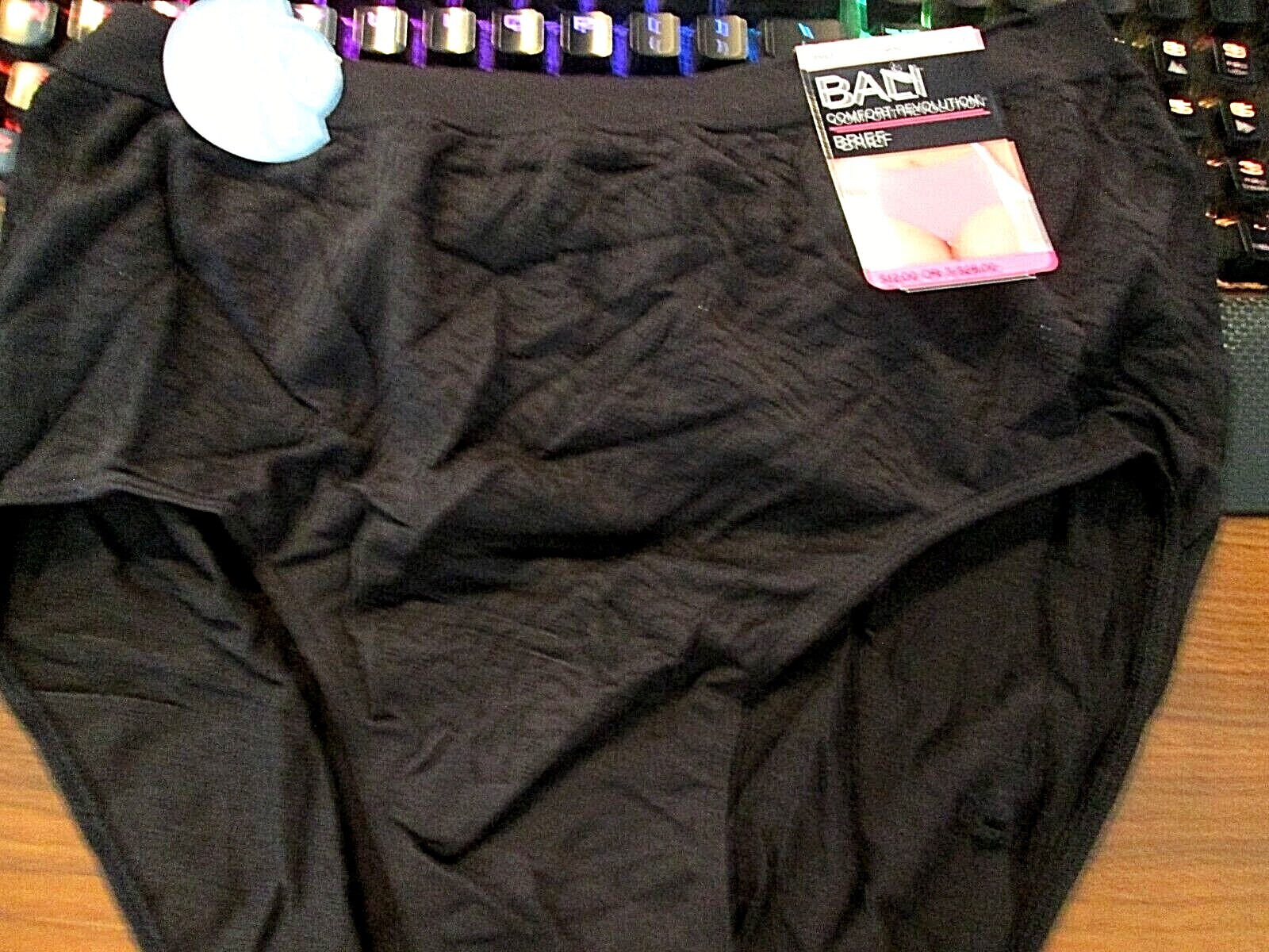 New w/Tag Bali Brief💙Sz 10/11💙❤️💙Black💙Comfort Rev 803J
