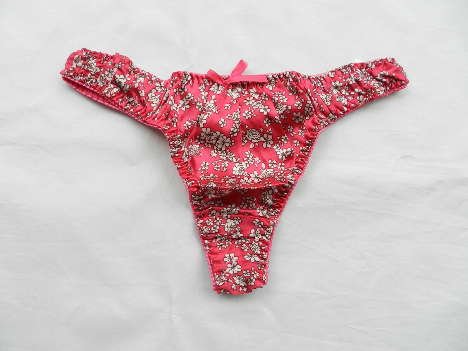 100% Silk Pattern 6 Pieces Women’s String Thong Panties Size S M L XL 2XL 3XL