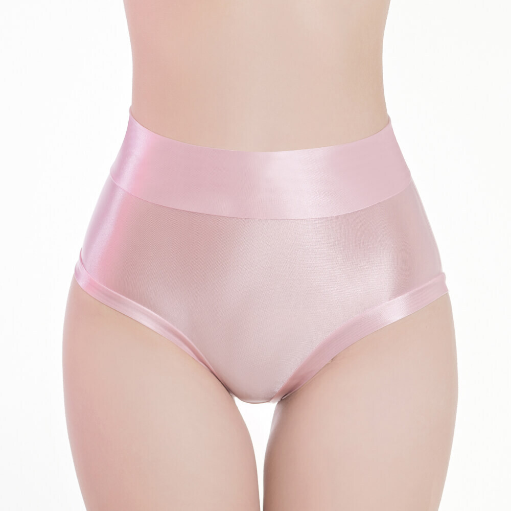 Womens Ultra-thin Sheer Oil Shiny Glossy Panties Underwear Boxer Briefs Knickers