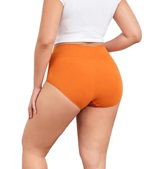 Plus Size Underwear for Women XL-5XL XX-Large Plus Black/Turmeric/White/Nude