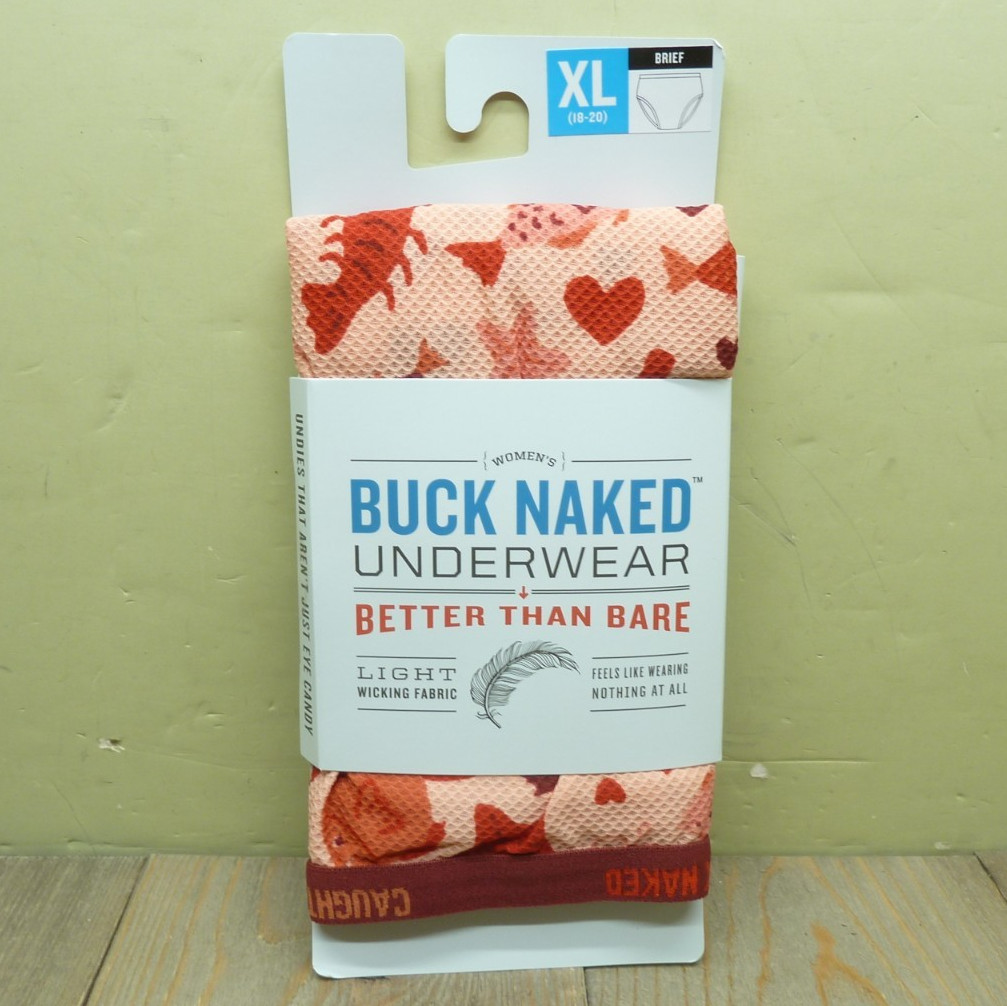 Duluth Trading Company Buck Naked Breif Underwear Size XL 16-18 Womens Pink